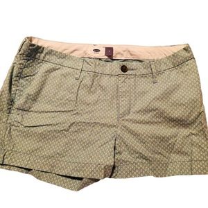Old Navy light blue flowered kahki shorts.